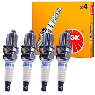 Imagem de Jogo 4 Vela Ignição Peugeot 206 207 Hoggar SW C3 1.4 8v Flex - NGK, VE