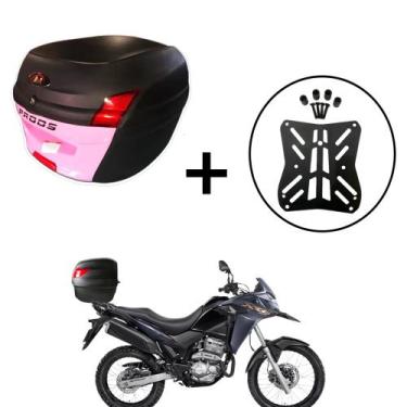 Imagem de Baú Bauleto 34 Litros AWA Pross + Bagageiro XRE 300 2010+, Rosa