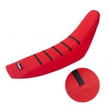 Imagem de Capa De Banco Gripper Biker Crf 230 Anti derrapante, Vermelho / preto