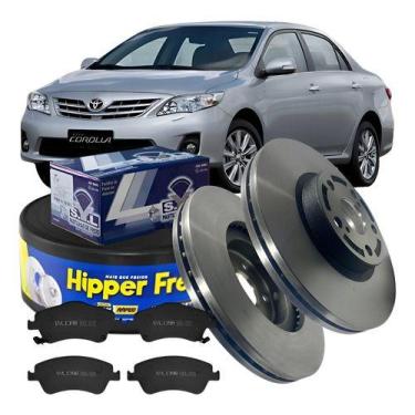 Imagem de Disco freio dianteiro ventilado toyota corolla 2009 à 2014 - HIPPER + 