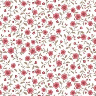 Imagem de Tecido Tricoline Floral Florença 100% Algodão - - Tecidos Caldeira, Ro