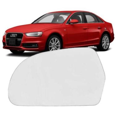 Imagem de Lente do Espelho Retrovisor A4 A5 e A6 2010 a 2016 Esquerdo - HD