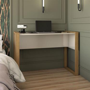 Imagem de Mesa para Escritório Design Freijó/Off White - Panorama Móveis