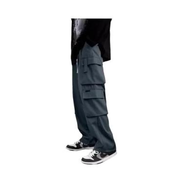 Imagem de Calças De Moletom Masculinas De Tamanho Grande, Estilo Baggy, Para Aca