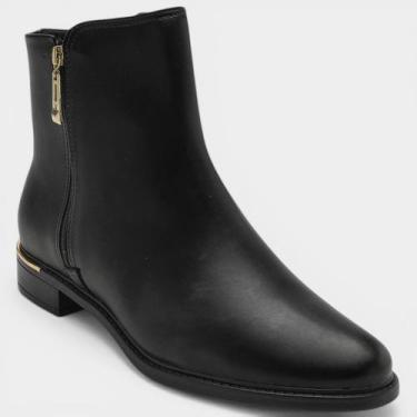 Imagem de Bota Vizzano Cano Baixo Feminina - Preto - 37, 37
