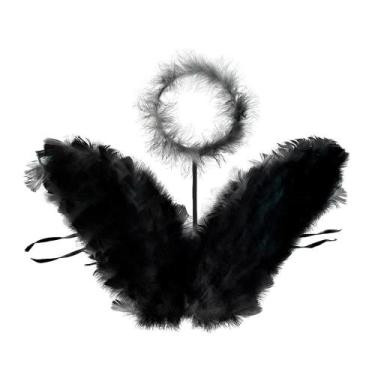 Imagem de Acessório Cosplay Anjo Para Fantasia Adulto Unissex Asa e Auréola - Fa