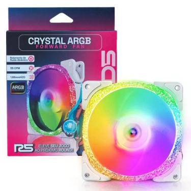 Imagem de Cooler Para Gabinete Round5 Crystal FW White ARGB 120mm 7494