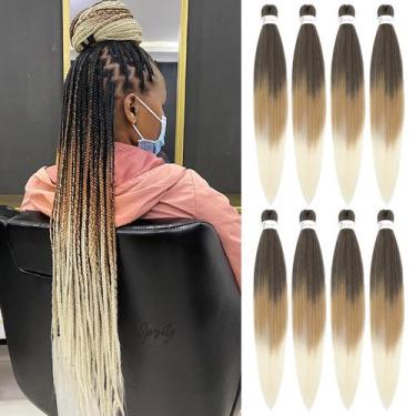 Imagem de Braiding Hair Pofworld, pré-esticado, 22 cm, pacote com 8 unidades sin