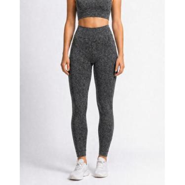 Imagem de Calça Legging Selene Sem Costura Cintura Alta Fitness Academia Modelad