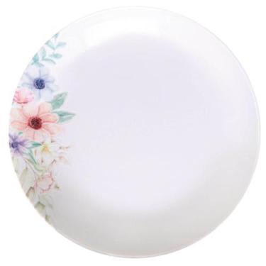 Imagem de Jogo 12 Pratos Fundos de Porcelana 22cm Tramontina Floratta Floral Res