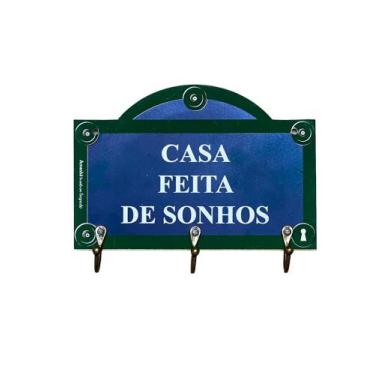Imagem de Porta Chaves Casa feita de Sonhos - Amanhã te conto um segredo