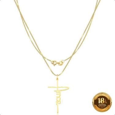 Imagem de Corrente Cordão Ouro 18k + Pingente Amor - Sofistgold, 45cm