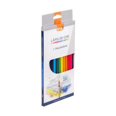Imagem de Lápis de Cor Aquarelável BRW 12 Cores