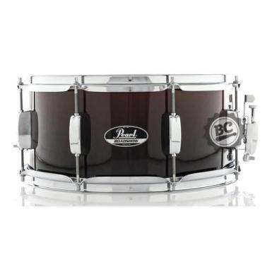Imagem de Caixa Pearl Roadshow Garnet Fade 14x6,5 com Aros Triple Flange e 8 Afi