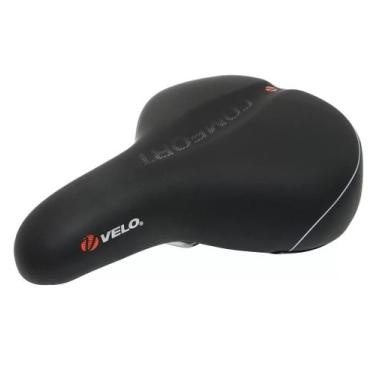 Imagem de Selim VELO CLVE-7218 Confort Molas Preto vermelho 260x220mm