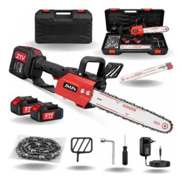 Imagem de Moto Serra Elétrica 1200w 12 Polegadas C/ 2 Baterias 21v - JMJN, Verme