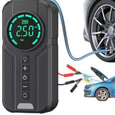 Imagem de Bomba de Ar Digital 12V Portátil com Auxiliar de Partida - generico, p