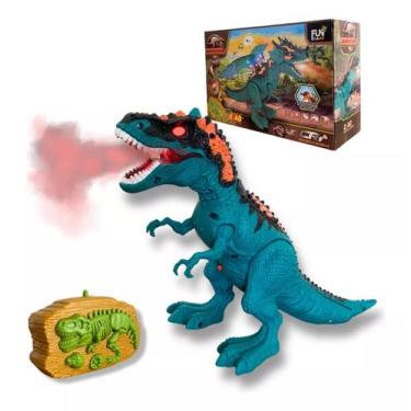 Imagem de Brinquedo de controle remoto dinossauro solta fumaça com luz - Sem Mar