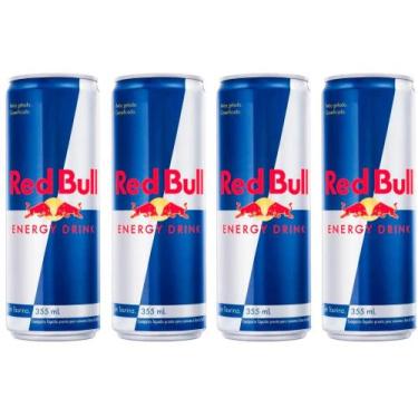 Imagem de Bebida Energética Red Bull Energy Drink 355ml - 4 Unidades
