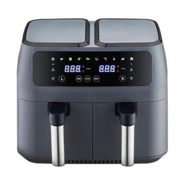 Imagem de Fritadeira Labravia Dual Air Fryer 8 Litros, Preto e Inox, 110V