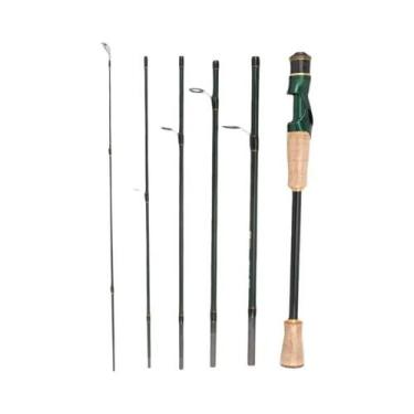 Imagem de Vara De Pesca Ultraleve De Carbono 24/21m ML Com Ponta Sólida 6 Seções