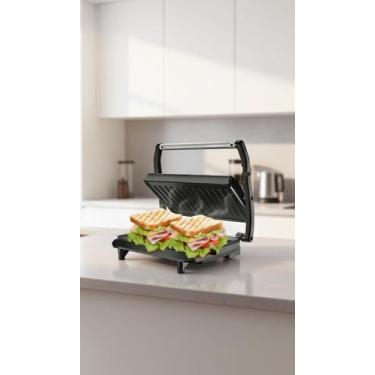Imagem de Grill Sanduicheira Elétrica 750W Antiaderente 110V - Congratulations S