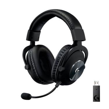 Imagem de Headset Gamer sem Fio Logitech g Pro X Wireless 981-000906 USB Som Surround 7.1 LIGHTSPEED PC Black