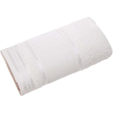 Imagem de Toalha de Rosto Ponto Cruz 45x75CM 100% Algodão 390g-m2 Barra para Bordar Creme Bene Casa