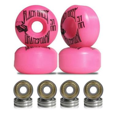 Imagem de Roda para Skate Black Sheep 51mm Pink Dureza 90a com Rolamentos ABEC-5-Masculino