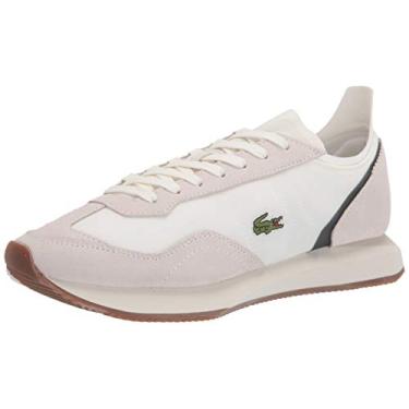 Imagem de Lacoste Tênis masculino Match Break, Off Wht/Dk Grn, 45