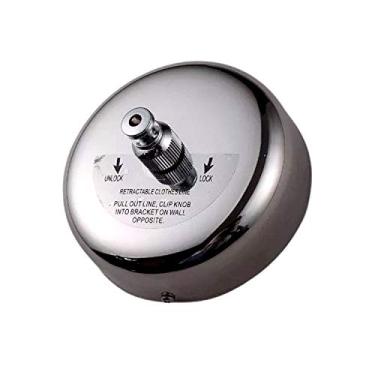 Imagem de Varal Retrátil Recolhível Lavanderia Banheiro 3m Inox Polido