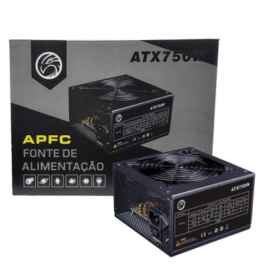 Imagem de Fonte Atx 750W Brazilpc Bpc-S7400Apfc 24 Pinos Bivolt