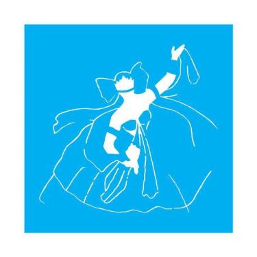 Imagem de Stencil Tamako Oxum - 30X30Cm - Ref 9955