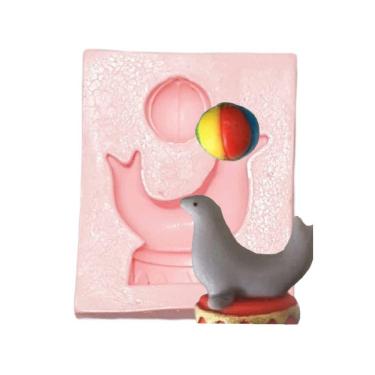 Imagem de Molde De Silicone Foca Circo