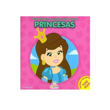 Imagem de Livro Quebra-Cabeça Com Rimas Princesas 100 PÇS
