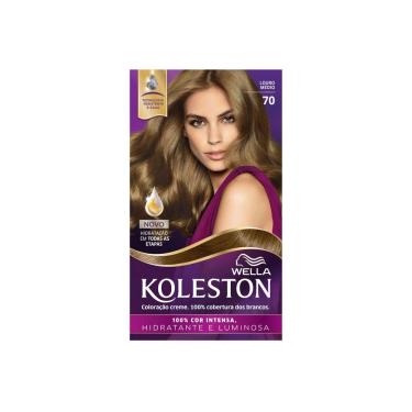 Imagem de Kit Coloração Creme Koleston Louro Médio 70