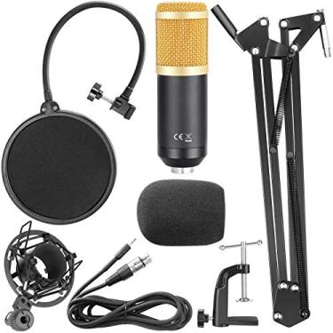 Imagem de Kit de Microfone BM8000 com acessórios completo podcast radio