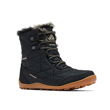 Imagem de Columbia Bota de neve feminina Minx Shorty II, Preto/cáqui II, 5.5 Wide