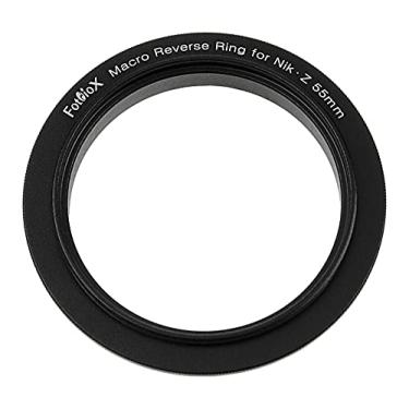 Imagem de Anel reverso macro 55mm compatível com Nikon Z - Montagem de câmera para adaptador de rosca de filtro de 55mm para câmeras Nikon Z-Mount