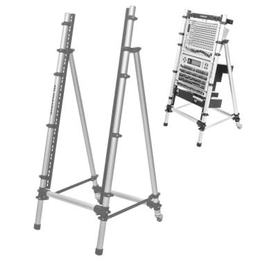 Imagem de Suporte Profissional Djs Titanium Racks Periféricos 19" RP-120 Em Alumínio Ideal Para Studios