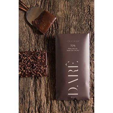 Imagem de Barra Chocolate 70% Cacau com Nibs Caramelizados - 80g