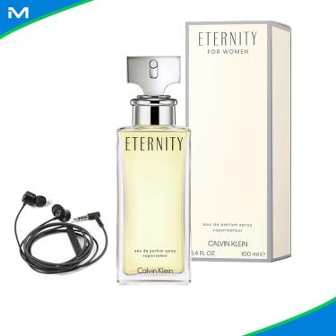 Imagem de Perfume Feminino Eternity Calvin Klein 100ml Com Fone de Ouvido Headphone