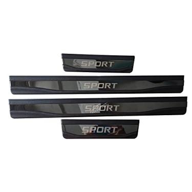 Imagem de GZBFTDH Proteção de Peitoril Soleira da Porta, para Honda Passport 2019-2022 Carro Acessórios, Aço Inoxidável Kick Plate Guard de Pedal de Limiar Protetor, Peças para Automóveis