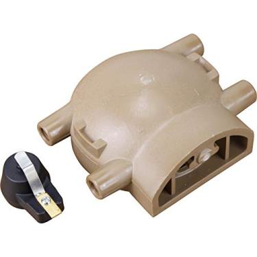 Imagem de AIP Electronics Tampa do distribuidor de ignição de terminal de latão premium e kit de rotor para caminhões e tratores Ford 4cyl 2N 8N 9N com suporte frontal distribuidor de fábrica CAP1037