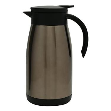 Imagem de Mimo Style Garrafa Térmica Inox Bronze, Parede Dupla e à Prova de Vazamento, Com Capacidade Para 1 Litro, Perfeita Para Bebidas Quentes e Frias, Corpo de Material Inox e Tampa em Silicone