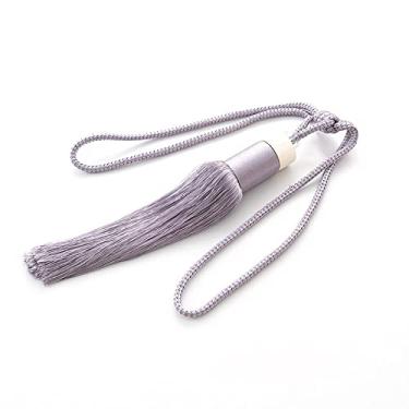 Imagem de Suportes de cortina Cortina de borla cilíndrica simples, cortina de bola pendurada, acessórios de cortina, T8,2 PCS