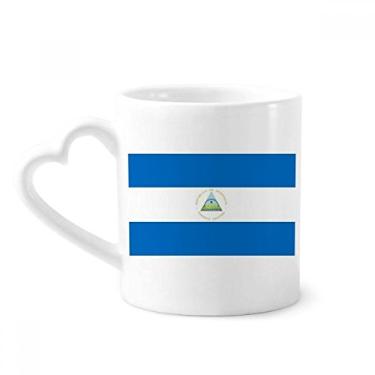 Imagem de Caneca nacional da Nicarágua da América do Norte país caneca café cerâmica copo de coração de vidro