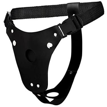 Imagem de Cinta Peniana Dupla Penetração Couro Com Regulagem