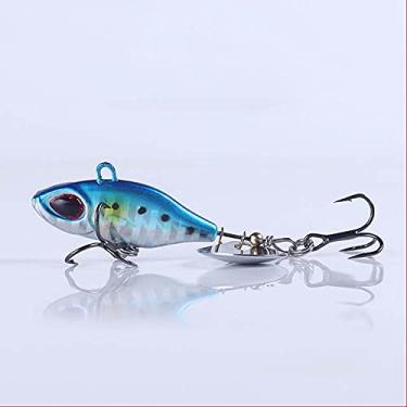 Imagem de Fishing Tailspin Micro Spinnerbait Truta robalo Deracou Spinner Vib Cauda Vibradora Lâmina Rotativa Spin (50 mm, 04)