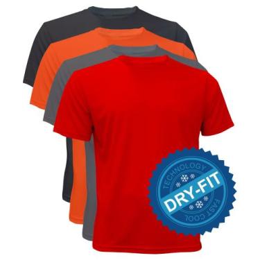 Imagem de 4 Camiseta Dryfit Pro Fitness Treino Fast Dry Technology - Ello